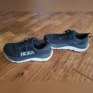 Hoka Gaviota 5 Men's Size 13 EE Black and White Athletic Running Shoes